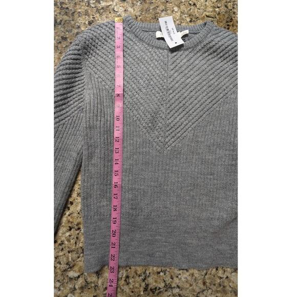 Bishop+young small womens comfy gray knit sweater Anthropologie wool cottagecore - Picture 8 of 9